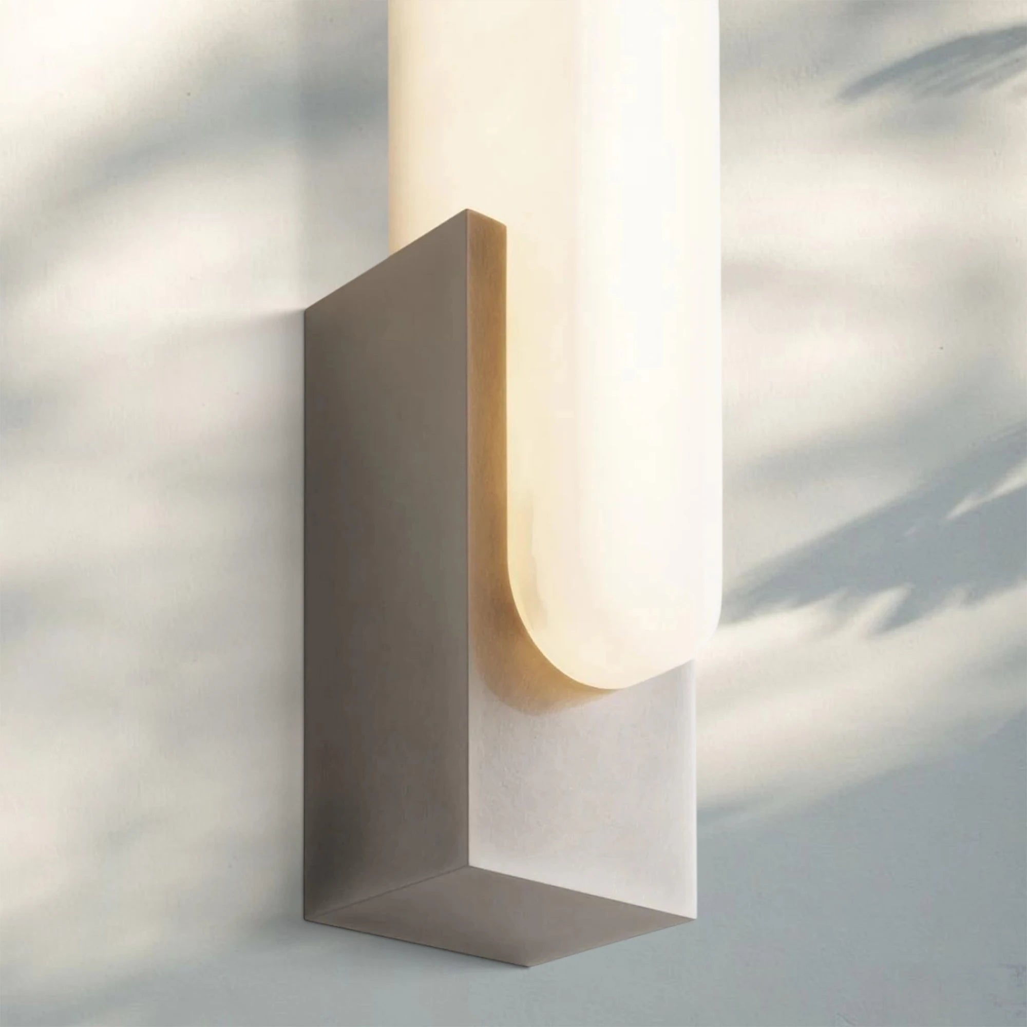 Aurora Alabaster Sconce Elegant LED Stone Lighting-Blushlighting