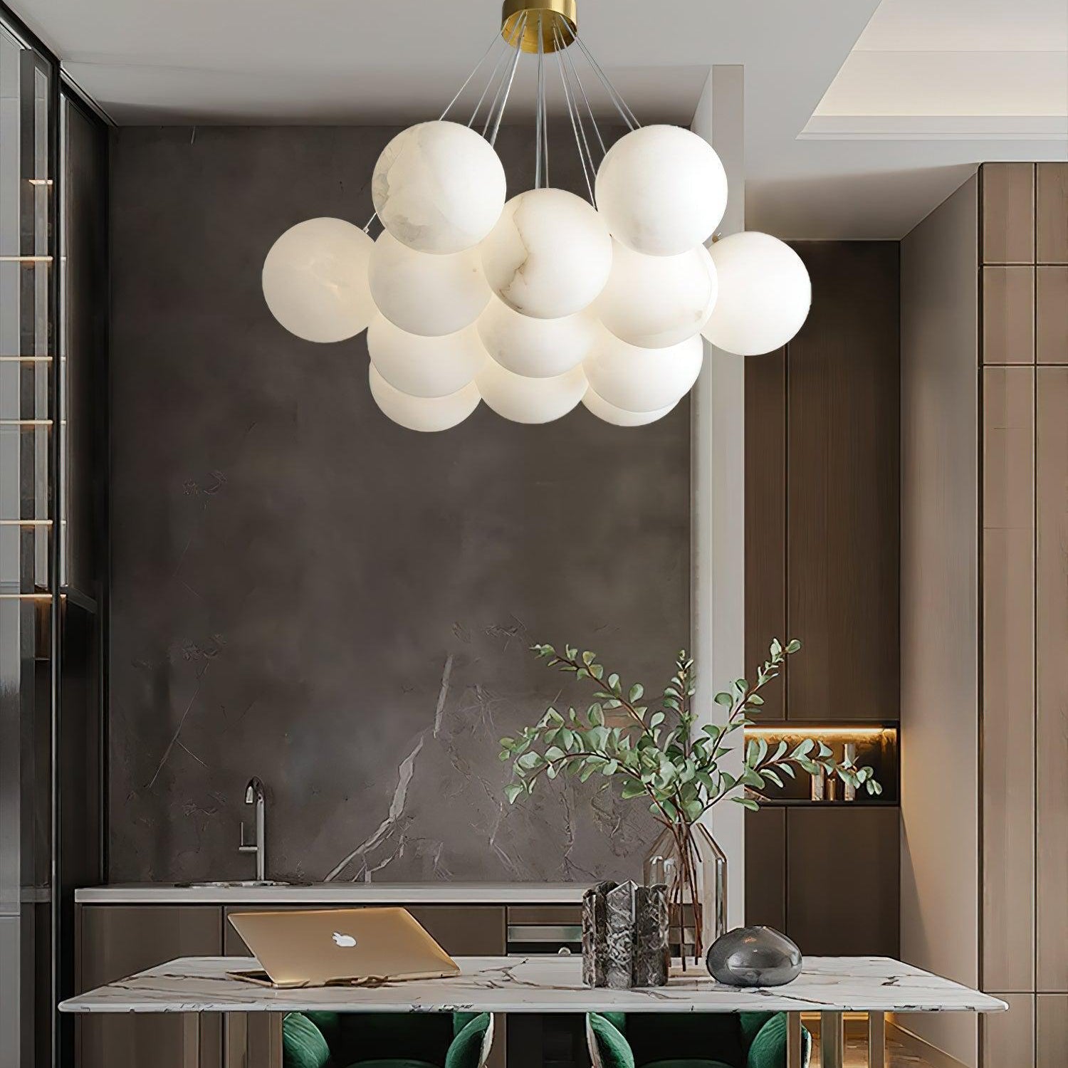 Alabaster Ceiling Pendant 7/19 Lights