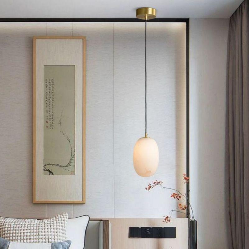 Alabaster Bedside Pendant Light-Pendant for living room,Pendant for kitchen,Pendant for bathrooms,Pendant for bedrooms,Pendant for foyer,Pendant for stairways,Pendant for dining room-Blushlighting