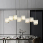 Alabaster Cubic Pendant-Pendant for living room,Pendant for kitchen,Pendant for bathrooms,Pendant for bedrooms,Pendant for foyer,Pendant for stairways,Pendant for dining room-8 Cubes-Blushlighting