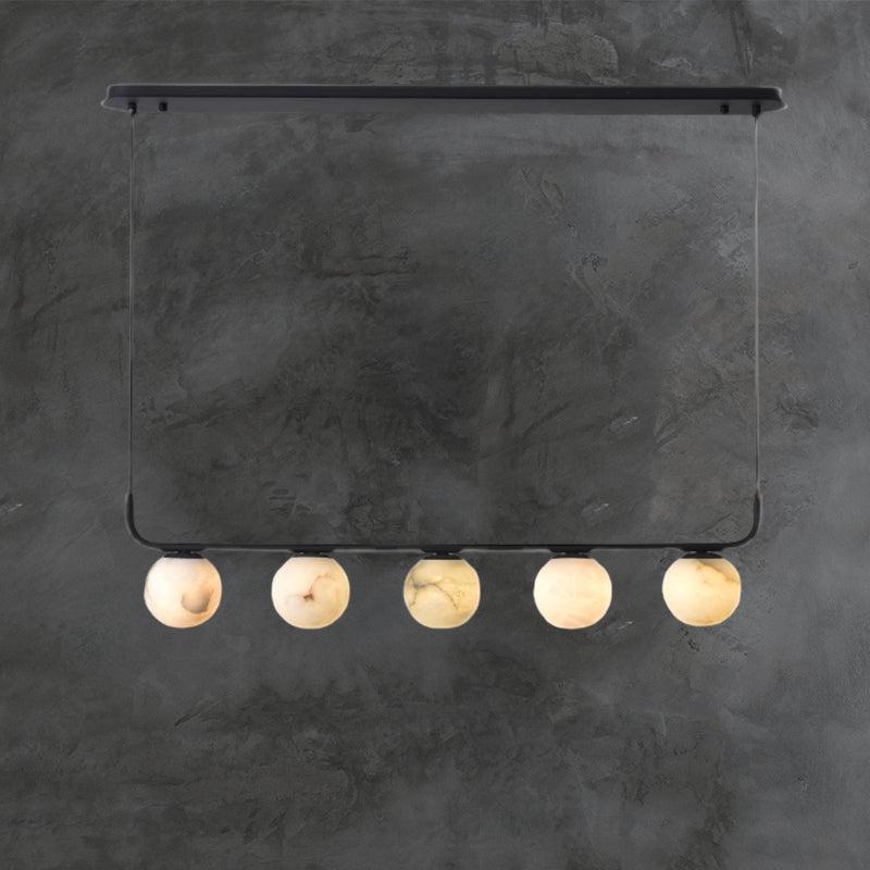 Alabaster Anne Island Chandelier 5 Lights-Blushlighting