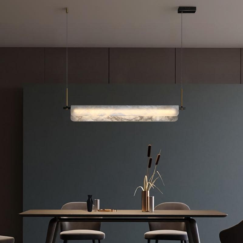 Alabaster Anne Linear Art Chandelier-Blushlighting