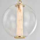 Alabaster Tube Glass Globe Pendant-Blushlighting