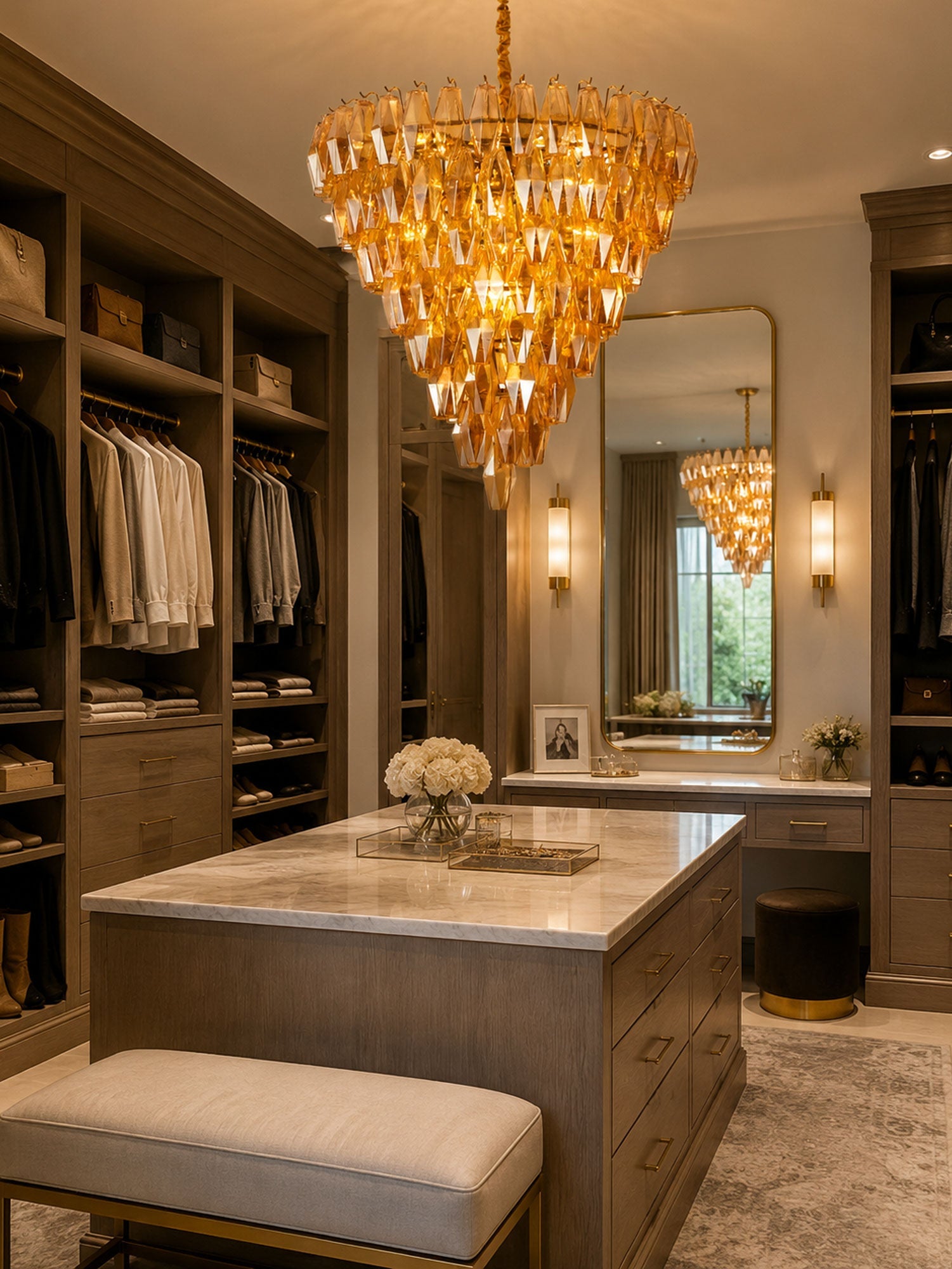 Amber Empire Chandelier - Vakkerlight
