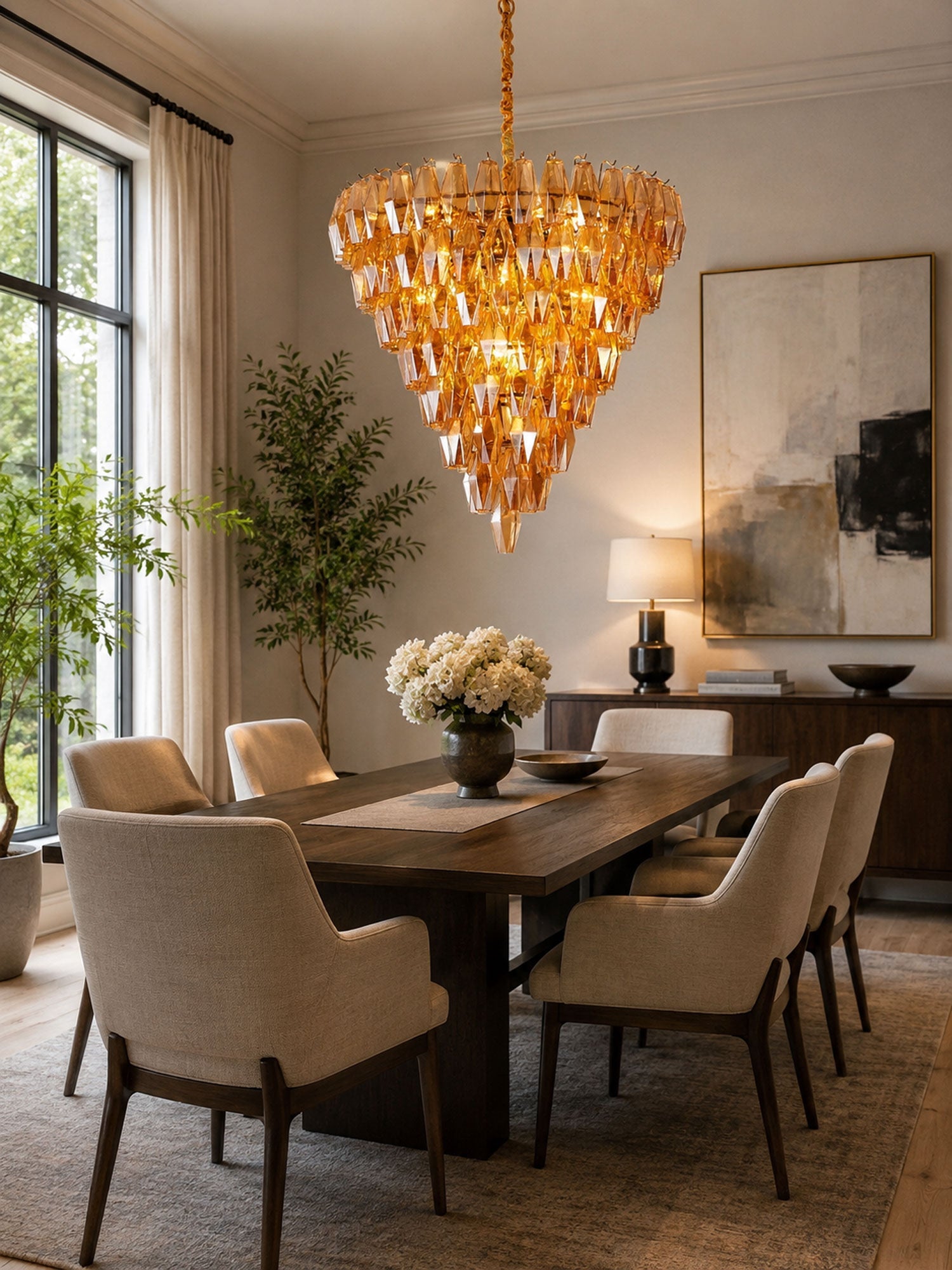 Amber Empire Chandelier - Vakkerlight