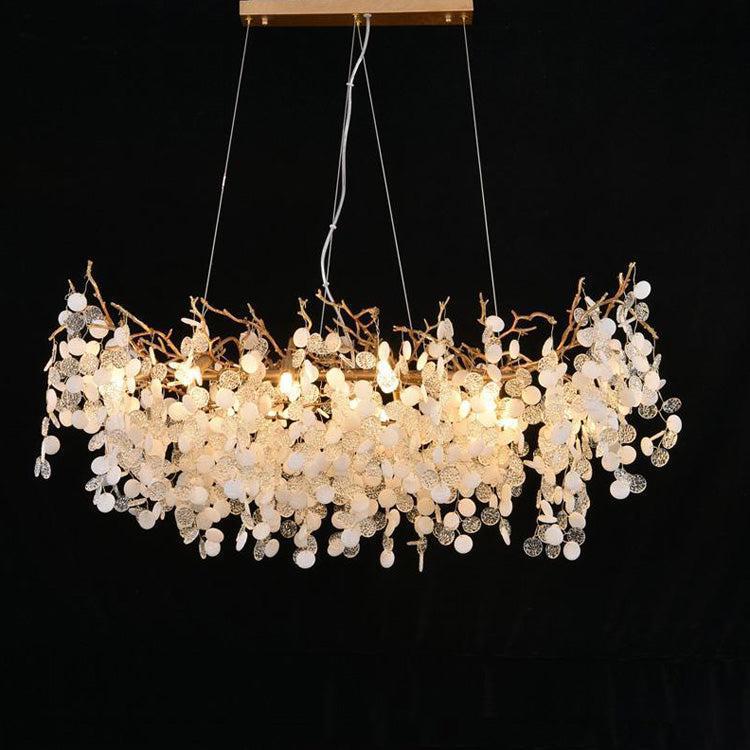 American Creative Brass Branch Chandelier-Chandeliers-Blushlighting