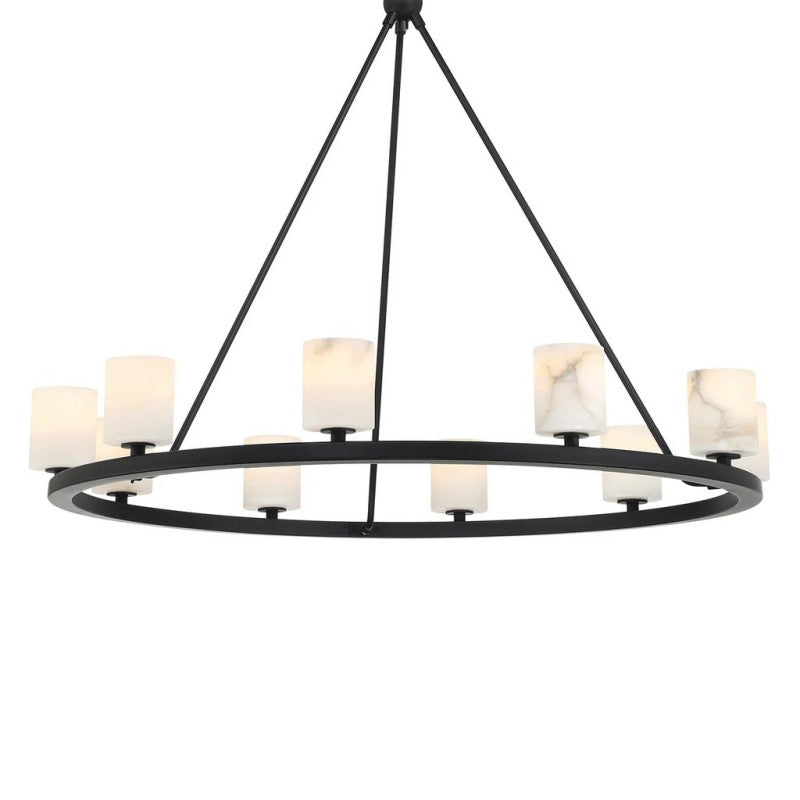 Agron 10 Light Alabaster Chandelier-chandelier for bedroom,chandelier for dining room,chandelier for stairways,chandelier for foyer,chandelier for bathrooms,chandelier for living room-Blushlighting