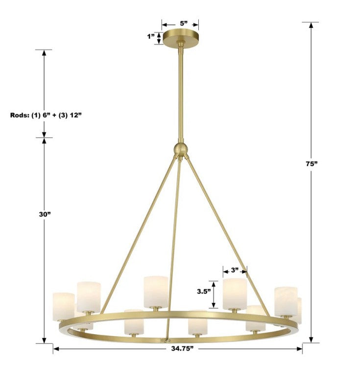 Argona 12 Light Alabaster Chandelier-chandelier for bedroom,chandelier for dining room,chandelier for stairways,chandelier for foyer,chandelier for bathrooms,chandelier for living room-Blushlighting