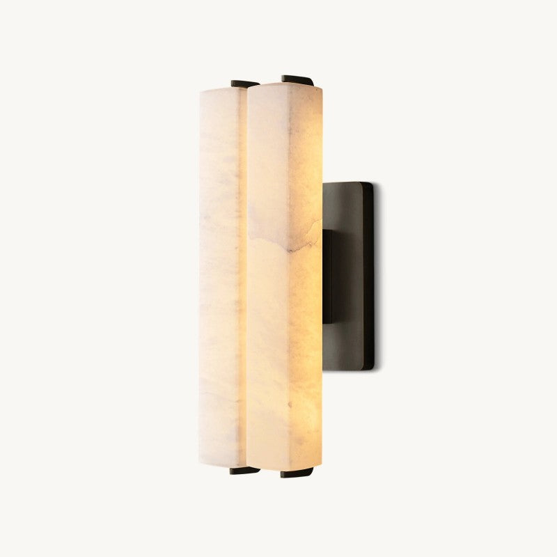 Auduban Alabaster Double Sconce