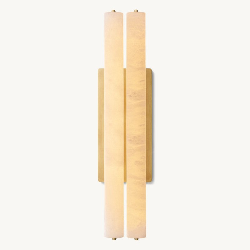 Auduban Alabaster Double Sconce