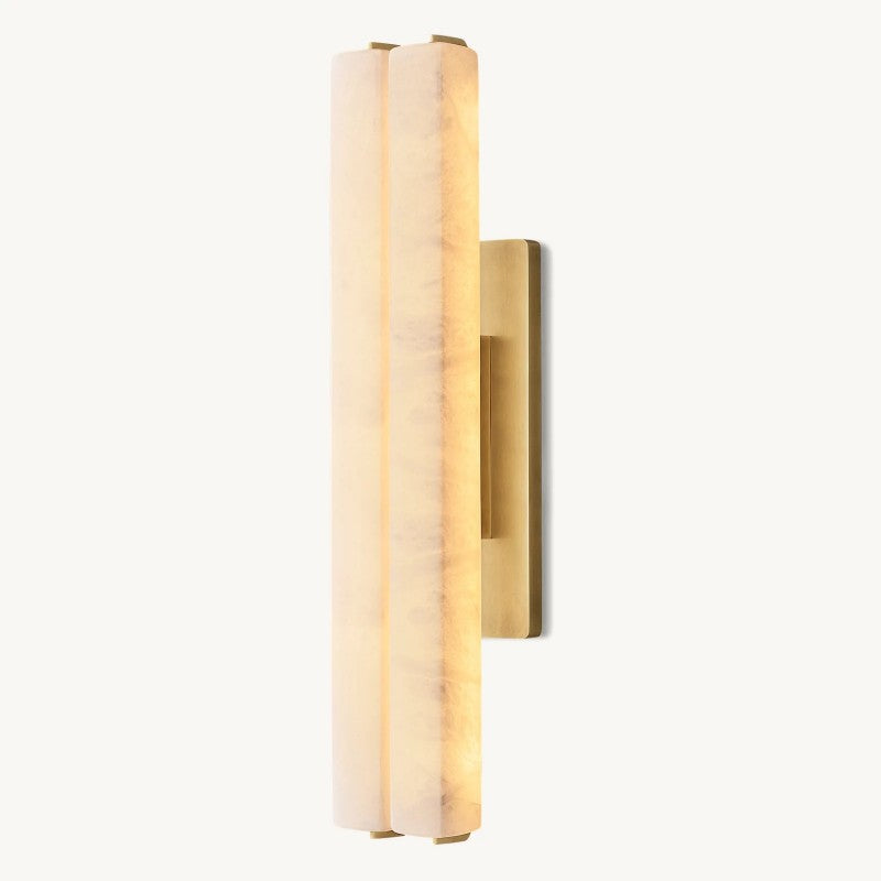 Auduban Alabaster Double Sconce