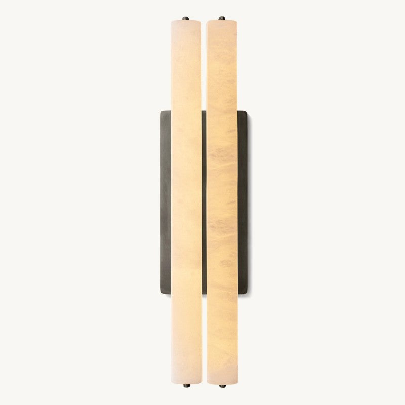 Auduban Alabaster Double Sconce