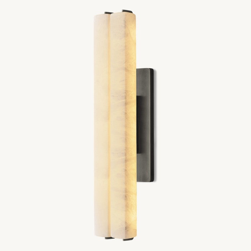 Auduban Alabaster Double Sconce