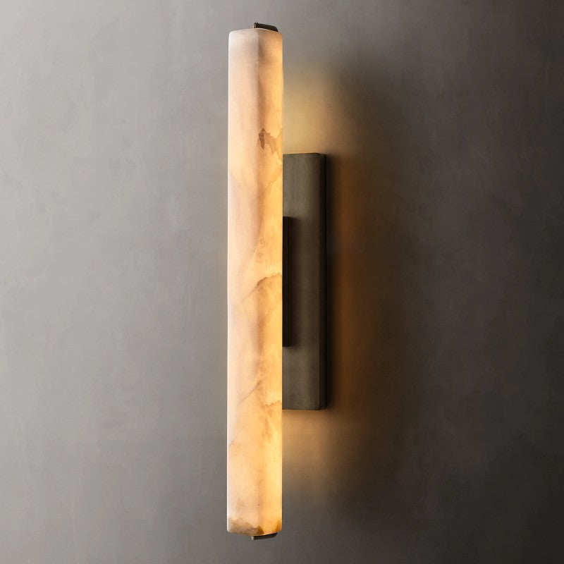 Auduban Alabaster Single Sconce