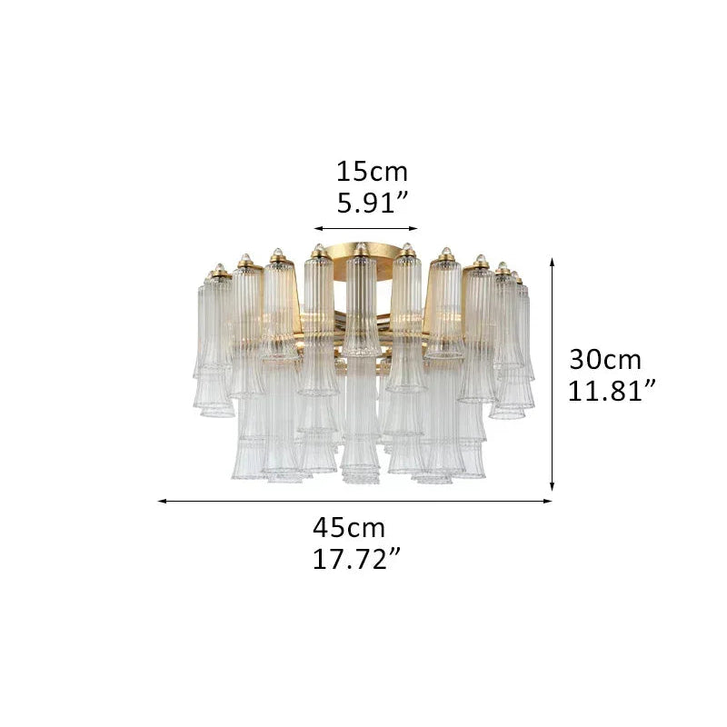 9 Light 20" Wide LED Lorelei Round Tiered Chandelier in Black Chain use for dining room 4-light-D45*H30CM D17.72"*H11.81"-Ceiling Brass American chandelier