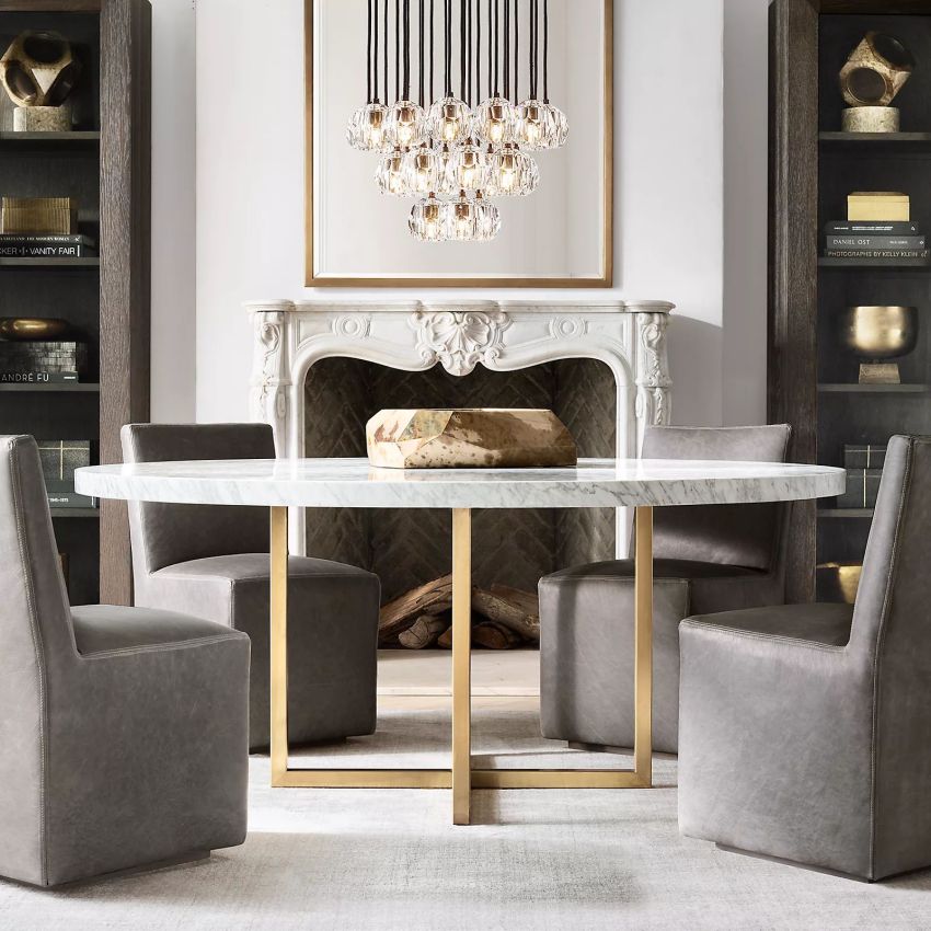 Bille De Crystal Round Cluster Chandelier 14''