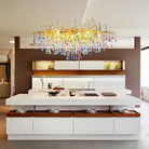 Doris Rain Crystal Branch Chandelier 54"L-Chandelier-Blushlighting