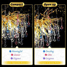 Doris Rain Crystal Branch Chandelier 54"L-Chandelier-Blushlighting