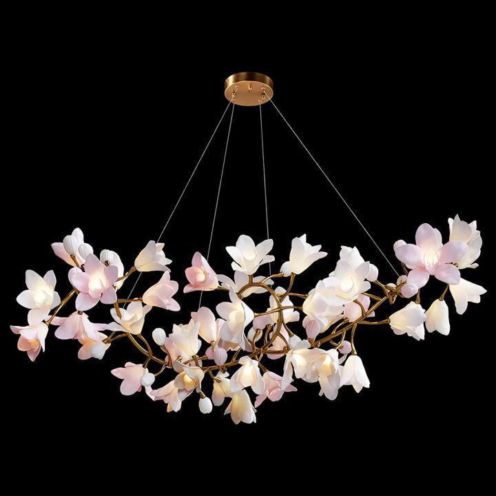 Circular Blossom Chandelier-chandeliers for dining room,chandeliers for stairways,chandeliers for foyer,chandeliers for bedrooms,chandeliers for kitchen,chandeliers for living room-Blushlighting