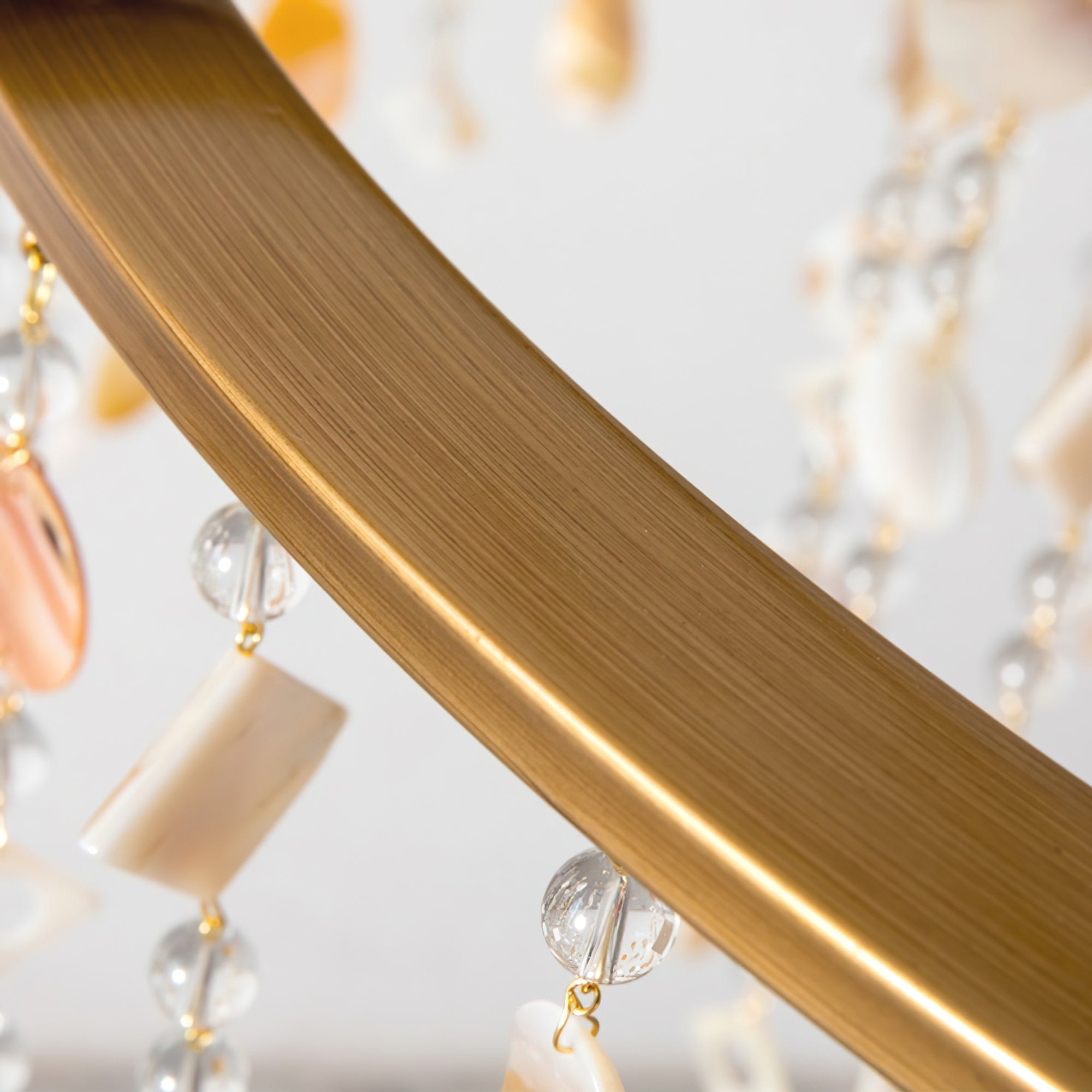 Tatum Lux Shell Crystal Chandelier - Blushlighting