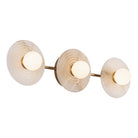 Dahlia Triple Alabaster Wall Sconce-Vintage Brass-Blushlighting