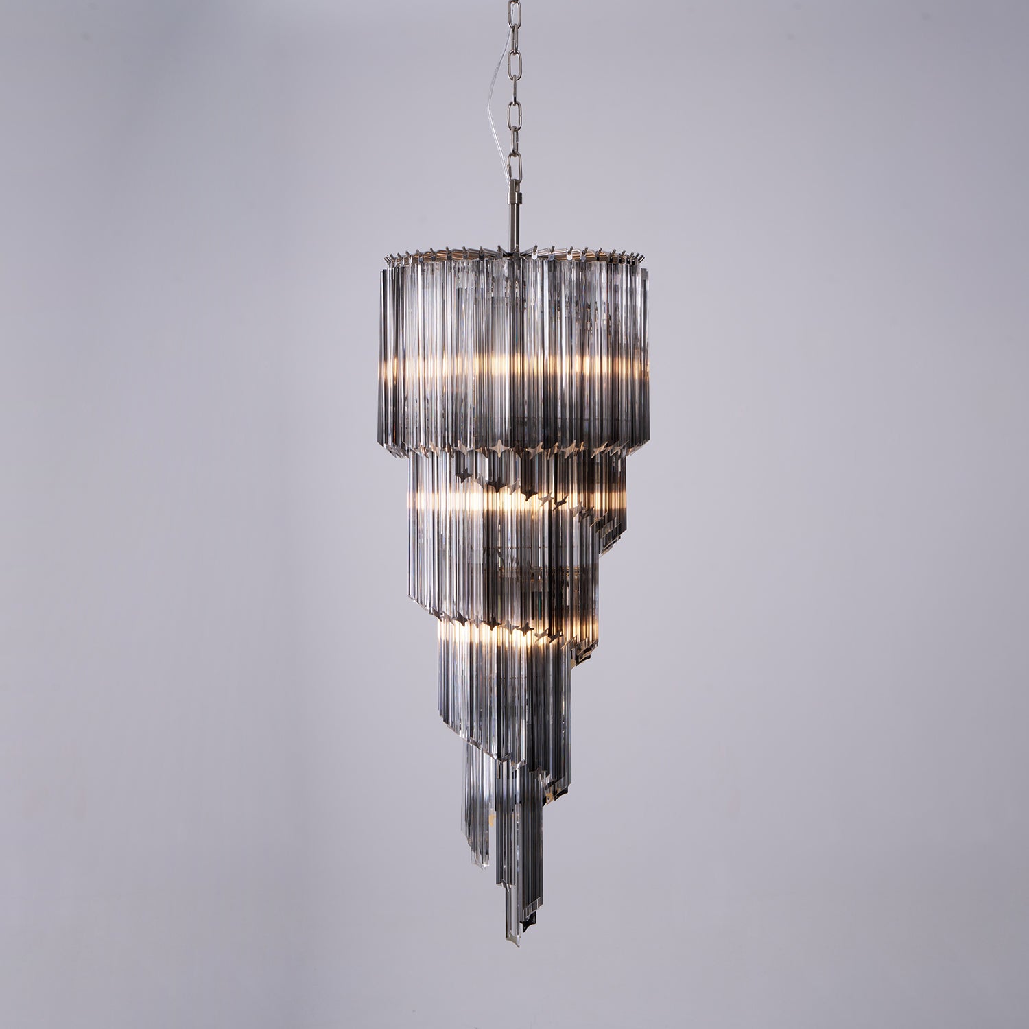 Lucente Noir Spiral Chandelier - Vakkerlight