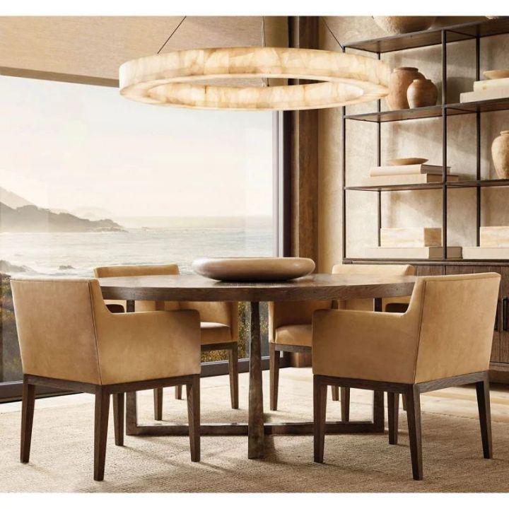 Rivaga Calcite Round Chandelier 31"40"60"