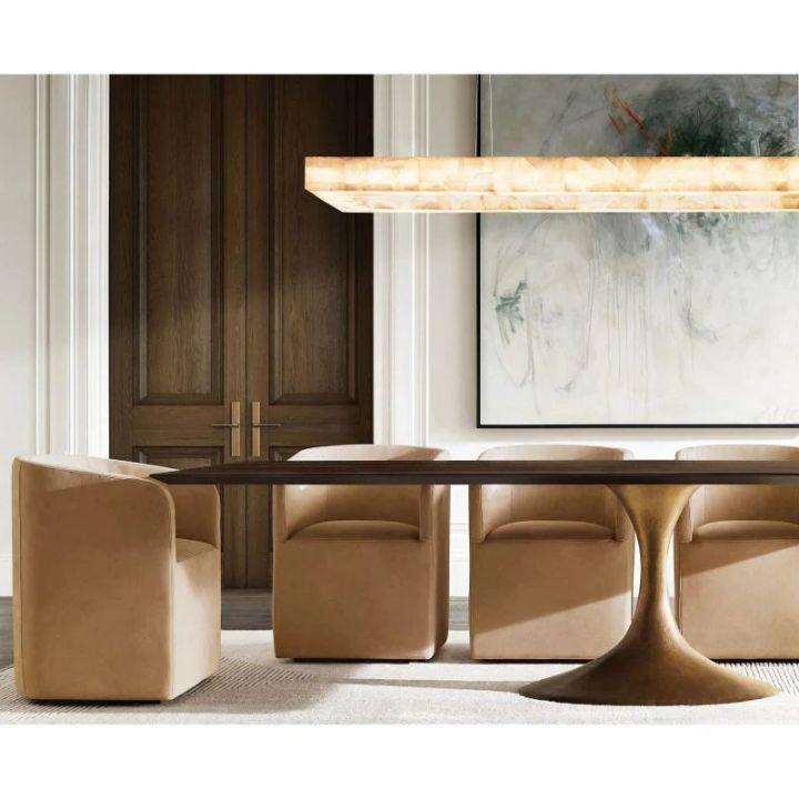 Rivaga Rectangular Calcite Chandelier 54"72''
