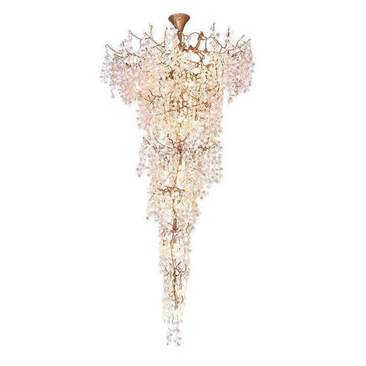 Donna Two-Tier Large Branch Chandelier-chandeliers for dining room,chandeliers for stairways,chandeliers for foyer,chandeliers for bedrooms,chandeliers for kitchen,chandeliers for living room-Blushlighting