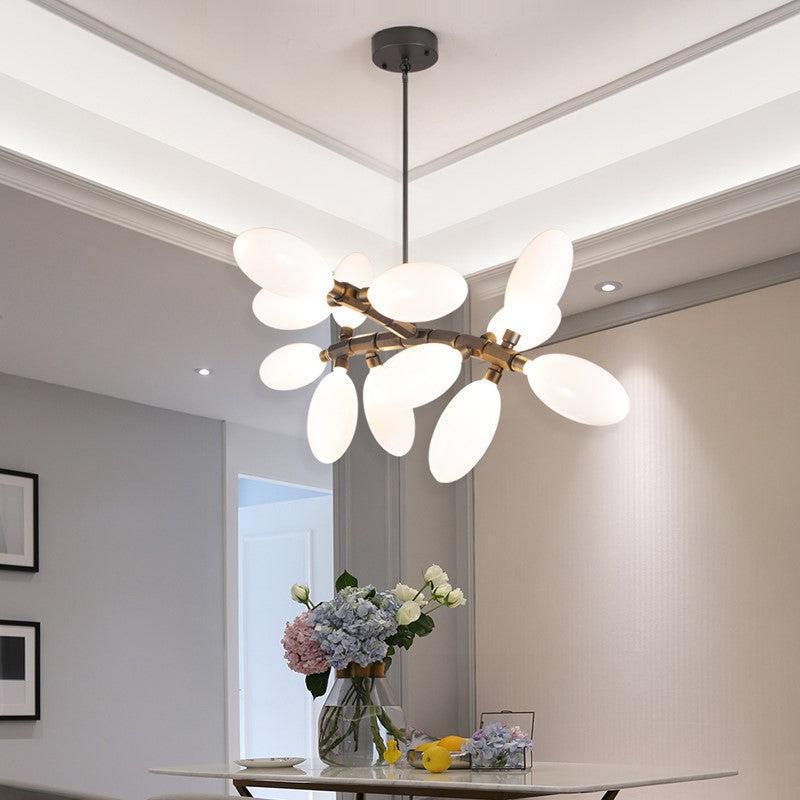 Fashion Grape Artistic Linear Chandelier-chandeliers for dining room,chandeliers for stairw-41.7" L X 20.9" W X 32.7" H-Black-Blushlighting