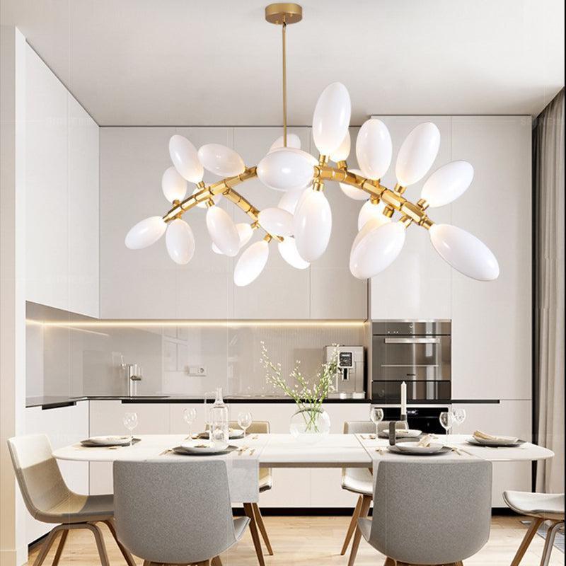 Fashion Grape Linear Chandelier 57" L-chandeliers for dining room,chandeliers for stairw-Style A-Blushlighting