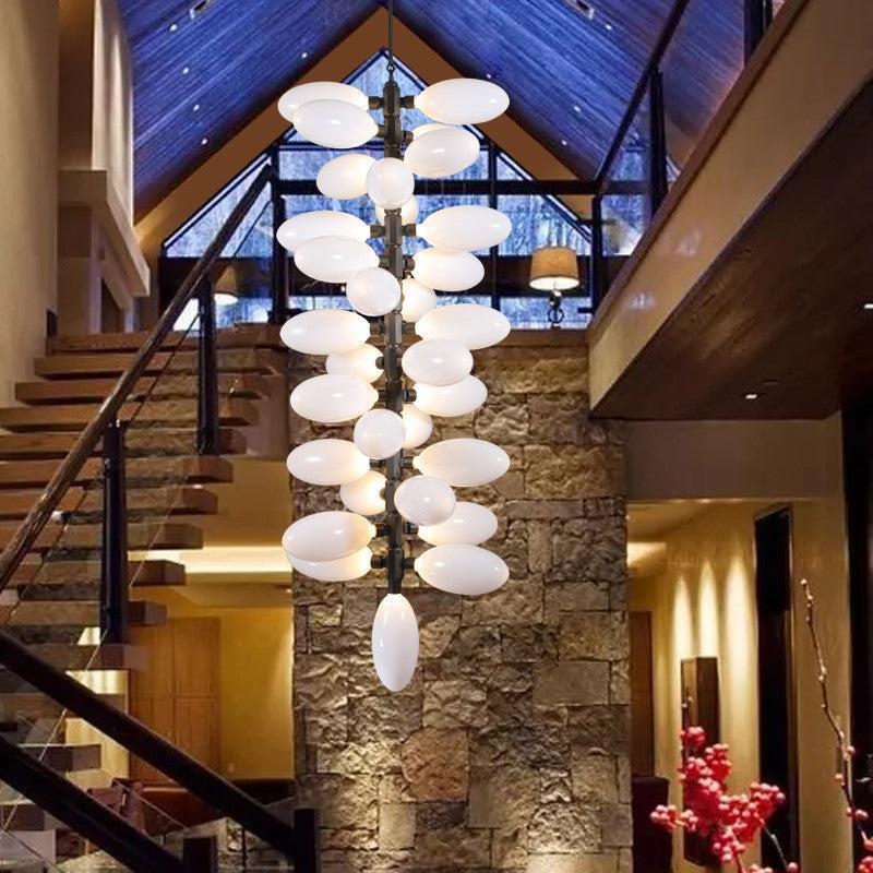 Fashion Vertical Long Grape Chandelier-chandeliers for dining room,chandeliers for stairw-Blushlighting