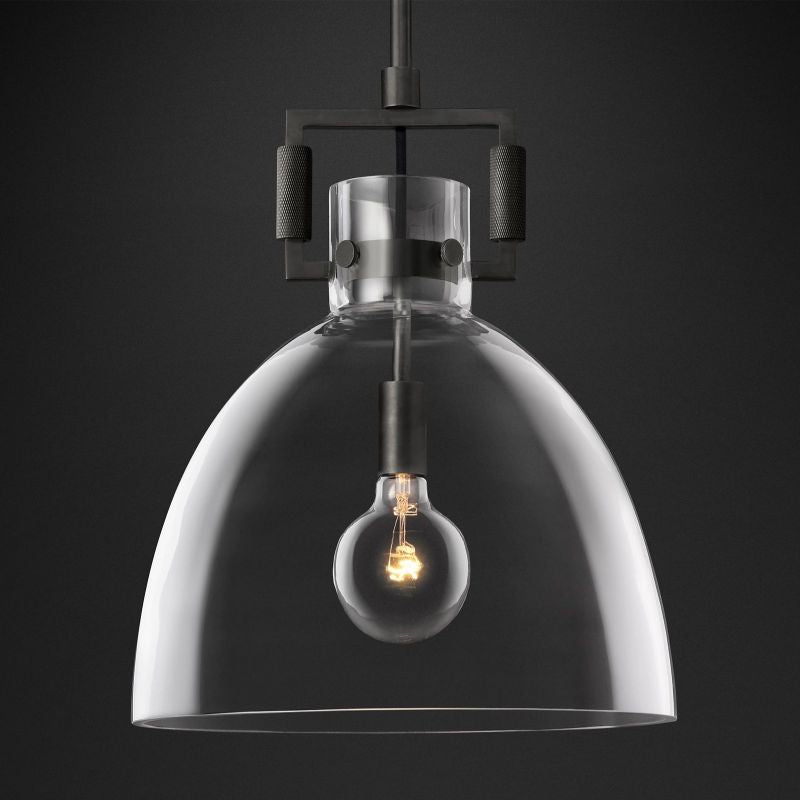 Machine Crystal Cloche Pendant