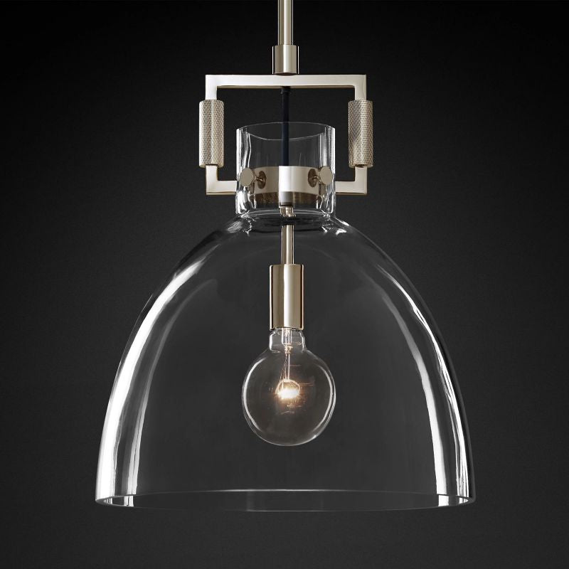 Machine Crystal Cloche Pendant