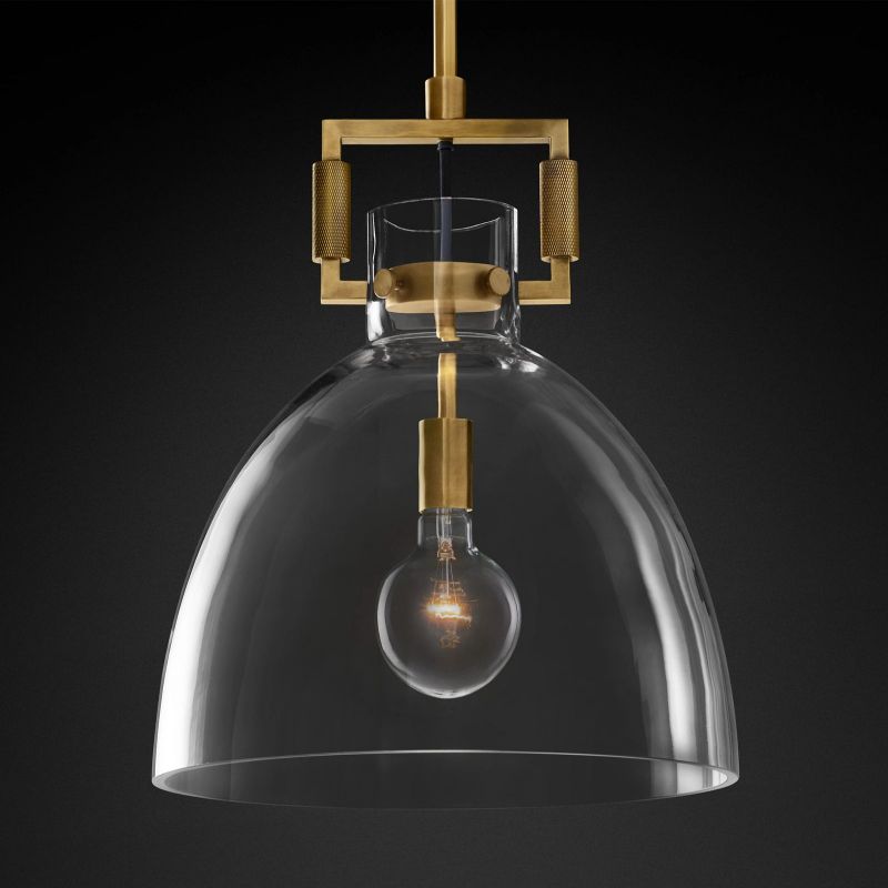 Machine Crystal Cloche Pendant