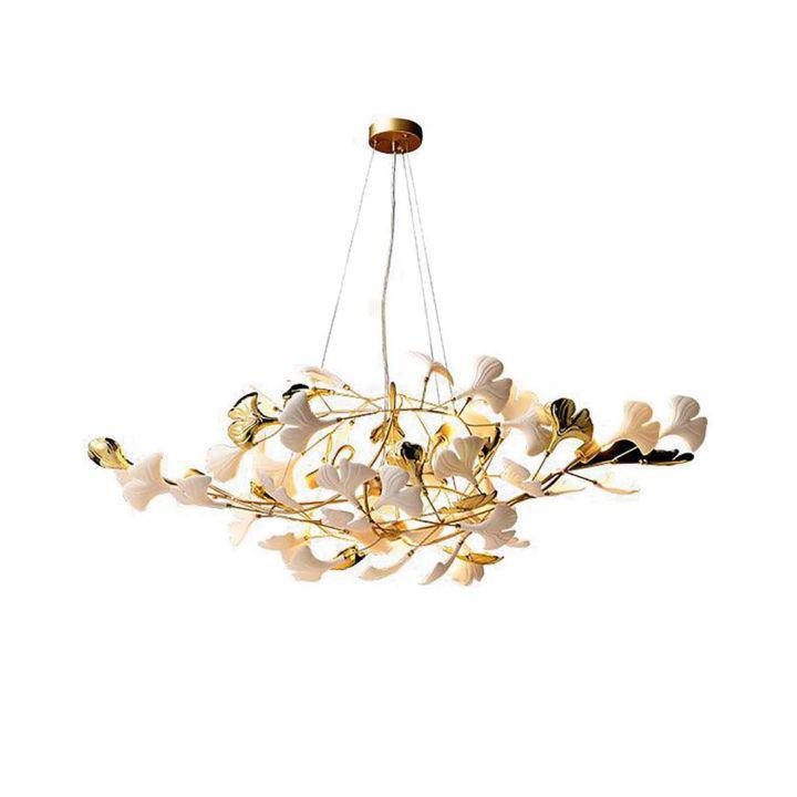 Ginkgo Luxury Chandelier Style D-chandeliers for dining room,chandeliers for stairways,chandeliers for foyer,chandeliers for bedrooms,chandeliers for kitchen,chandeliers for living room-10 Lights: L 47.2''(120cm) x H 18.9''(48cm)-Blushlighting