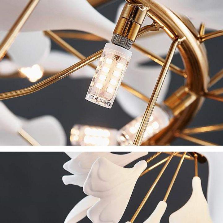 Ginkgo Round Chandelier-chandeliers for dining room,chandeliers for stairways,chandeliers for foyer,chandeliers for bedrooms,chandeliers for kitchen,chandeliers for living room-Blushlighting