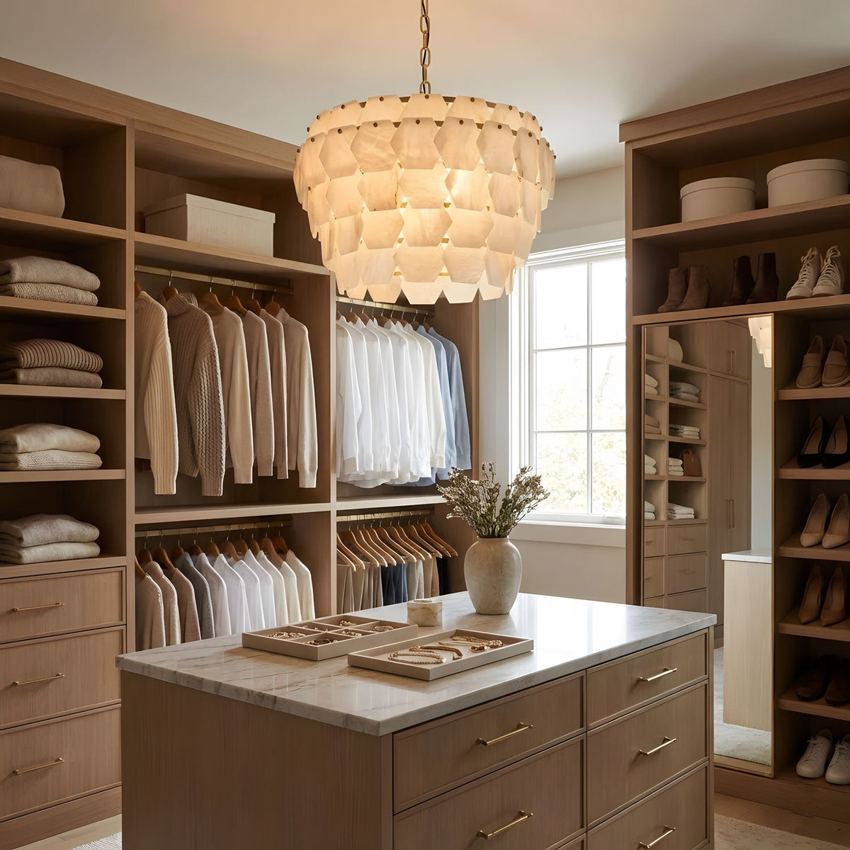 Hexa Cloud Alabaster Pendant Light - Vakkerlight