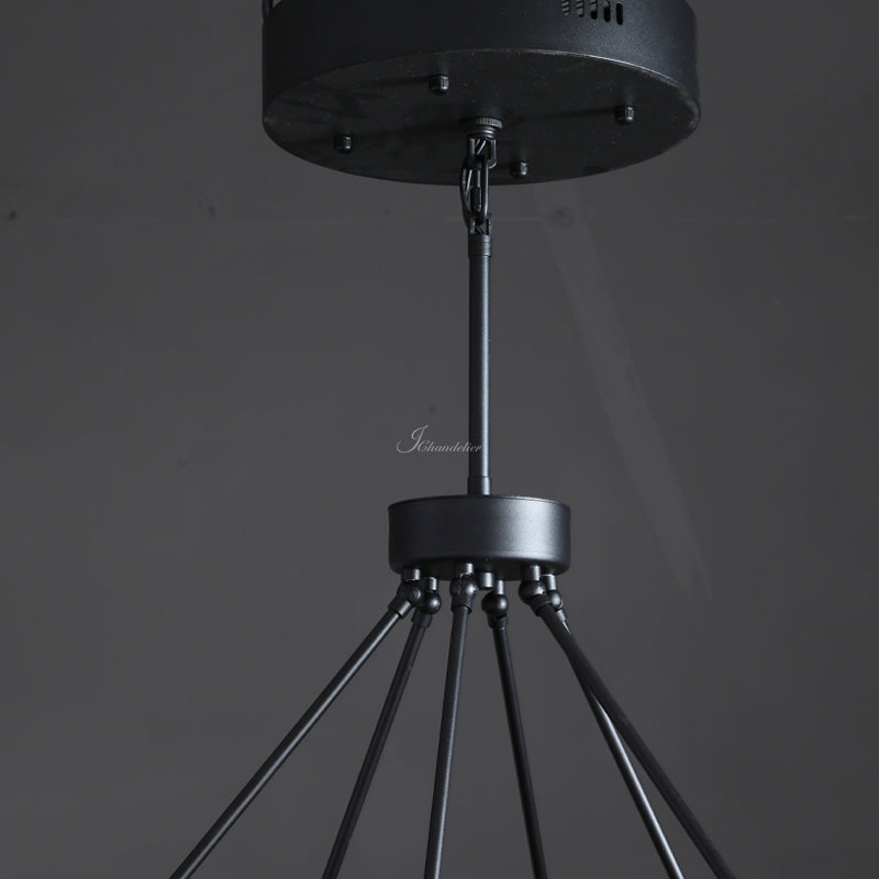 Peral Two-Tier Round Chandelier 60"