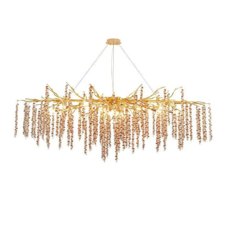 Lacuna Dining Room Branch Chandelier-chandeliers for dining room,chandeliers for stairways,chandeliers for foyer,chandeliers for bedrooms,chandeliers for kitchen,chandeliers for living room-L120 (L47¼")-Blushlighting