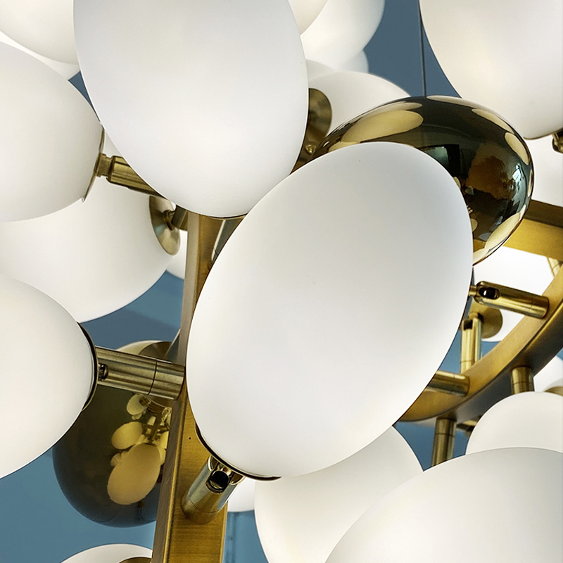 Modern Artistic Linear elegant grape Large chandelier - Ineffable Lighting