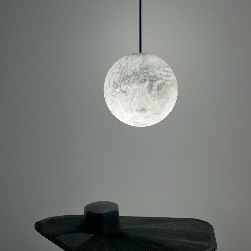 Nami Alabaster Sphere Staircase Chandelier,Multi Pendant Light-chandeliers for dining room,chandeliers for stairways,chandeliers for foyer,chandeliers for bedrooms,chandeliers for kitchen,chandeliers for living room-7.87" D-Blushlighting
