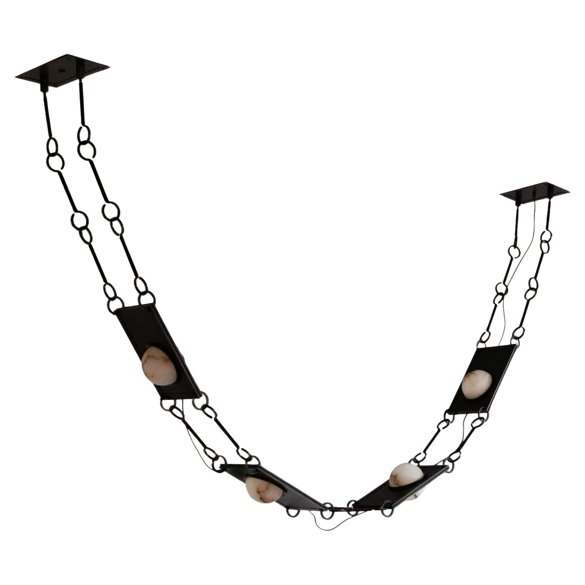 Alabaster Mina Swag Chandelier
