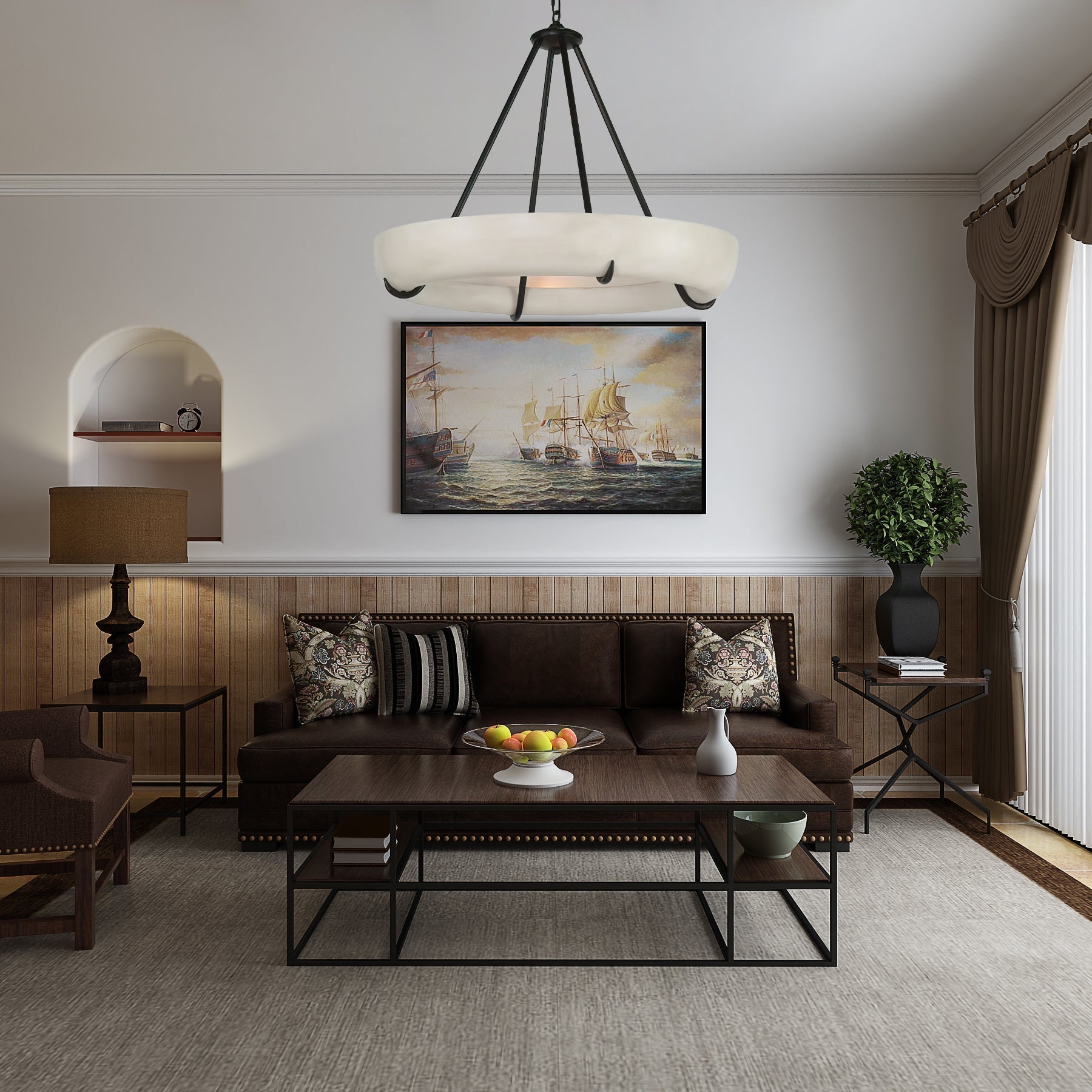 Orion Alabaster Chandelier - Blushlighting