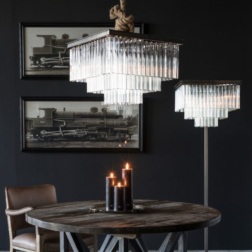 Caelo 3-Tier Square Chandelier