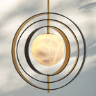 Pearl Alabaster Modern Round Chandelier-Blushlighting
