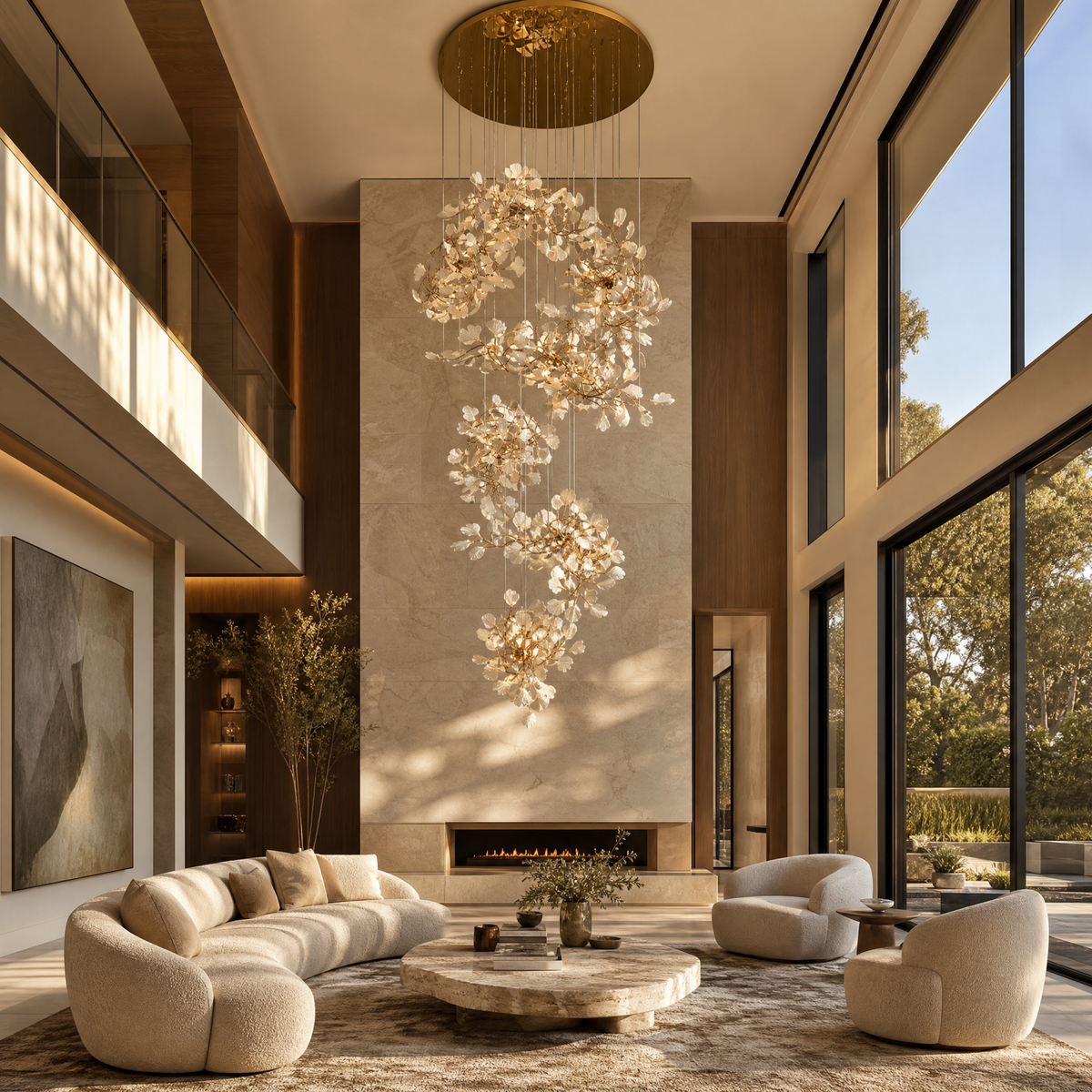 Petalo Ceramic Chandelier