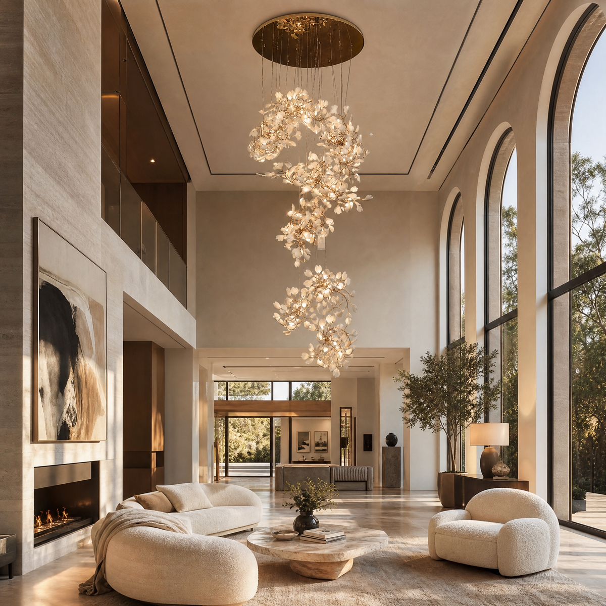 Petalo Ceramic Chandelier