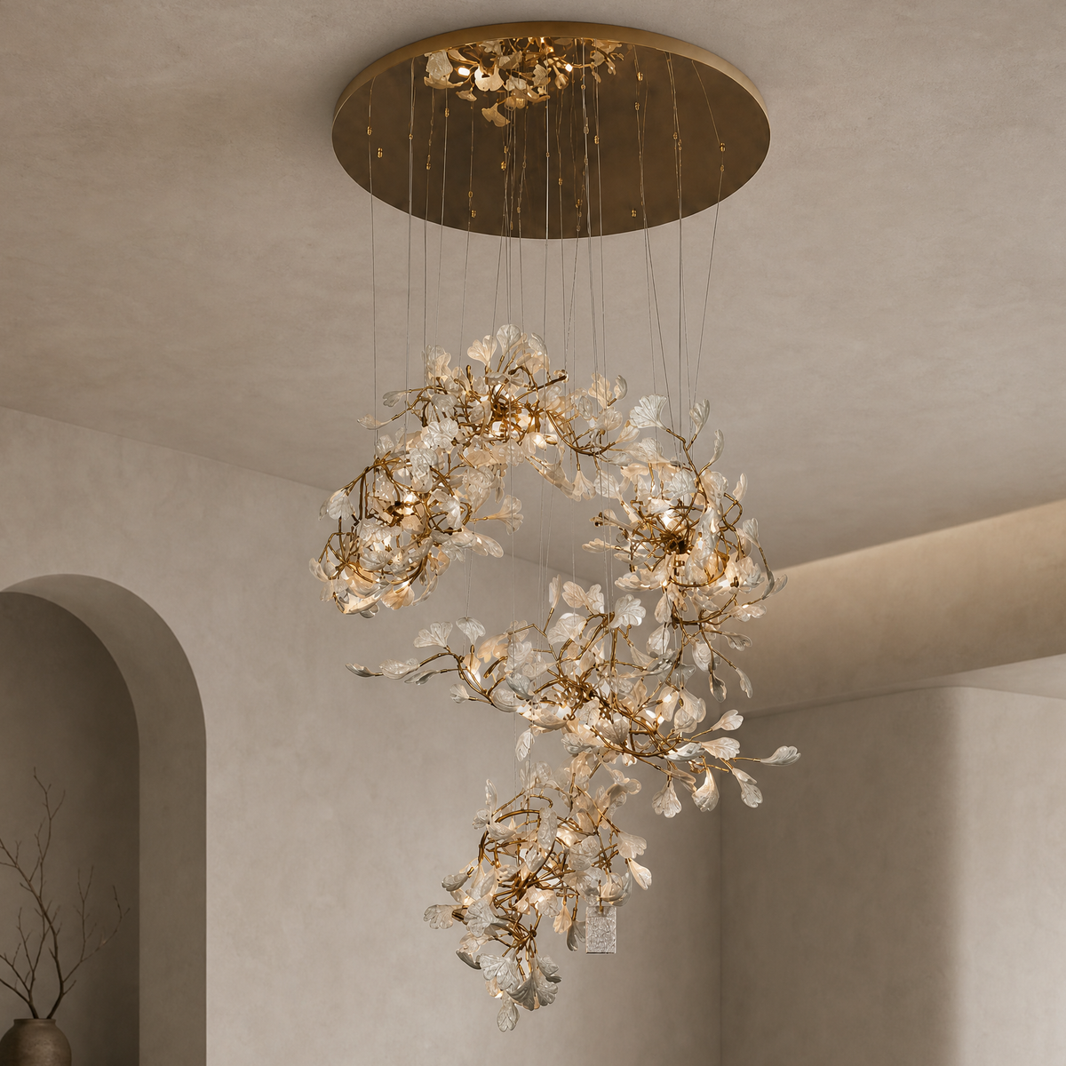 Petalo Ceramic Chandelier