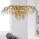 New Luxury Branch Crystal Pendant Chandelier Designer Creative Art Dining Room/Living Room Light Fixture-Chandeliers-L102.4"*W29.52"*H36.9"-Gold-Warm Light-Blushlighting